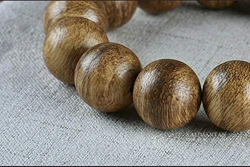 GLW Kalimantan Buddhis Prayer Beads Genuine Natural Wild Agarwood Aloewood 16mm#4676