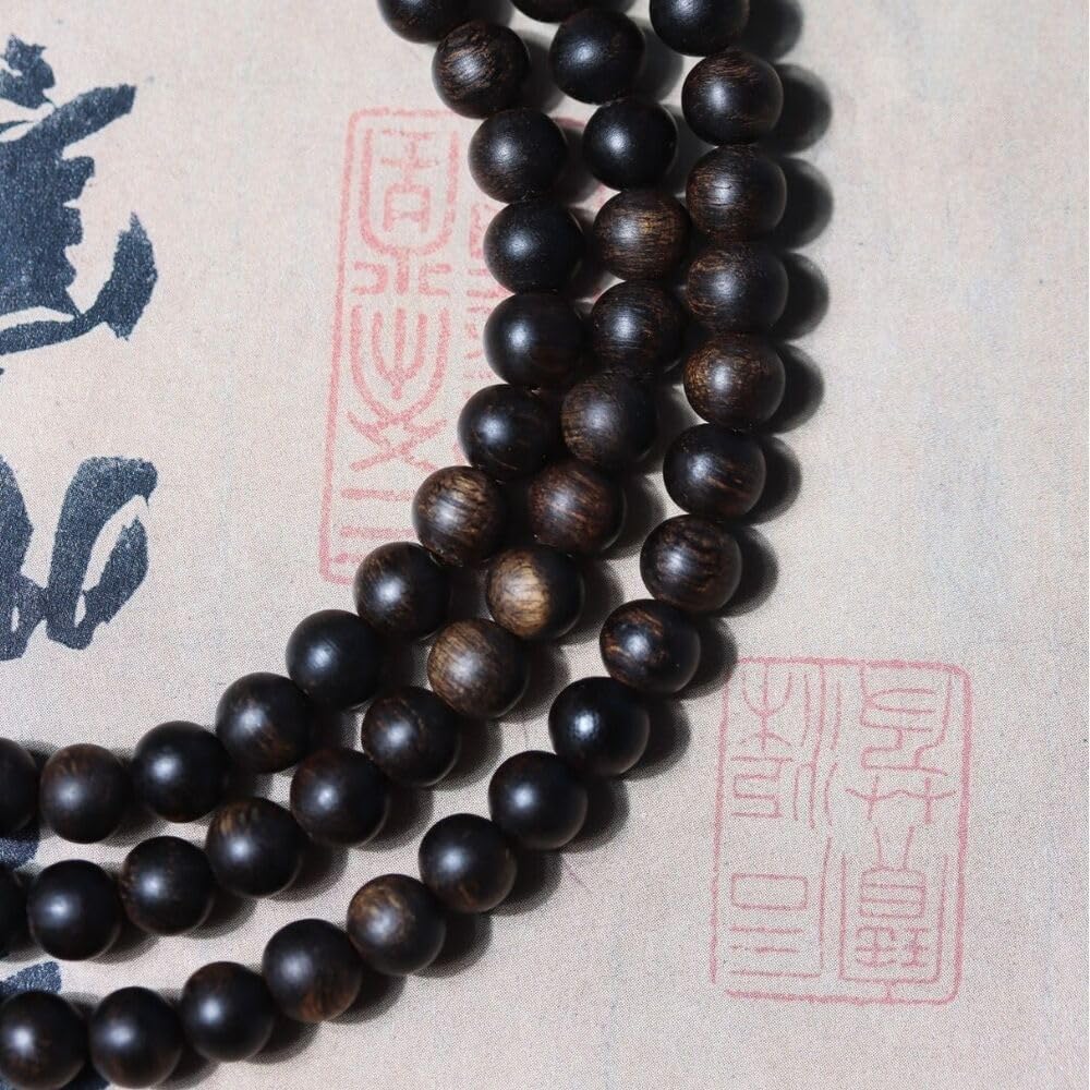 Agarwood 6mm*108pcs Darakan Agarwood Bracelet Submerged grade Buddha beads rosary beads