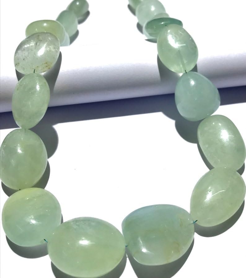 Natural AQUAMARINE nugget smooth Beads 18x19 21 inch long string jewelry making gemstone beads for necklace bracelet