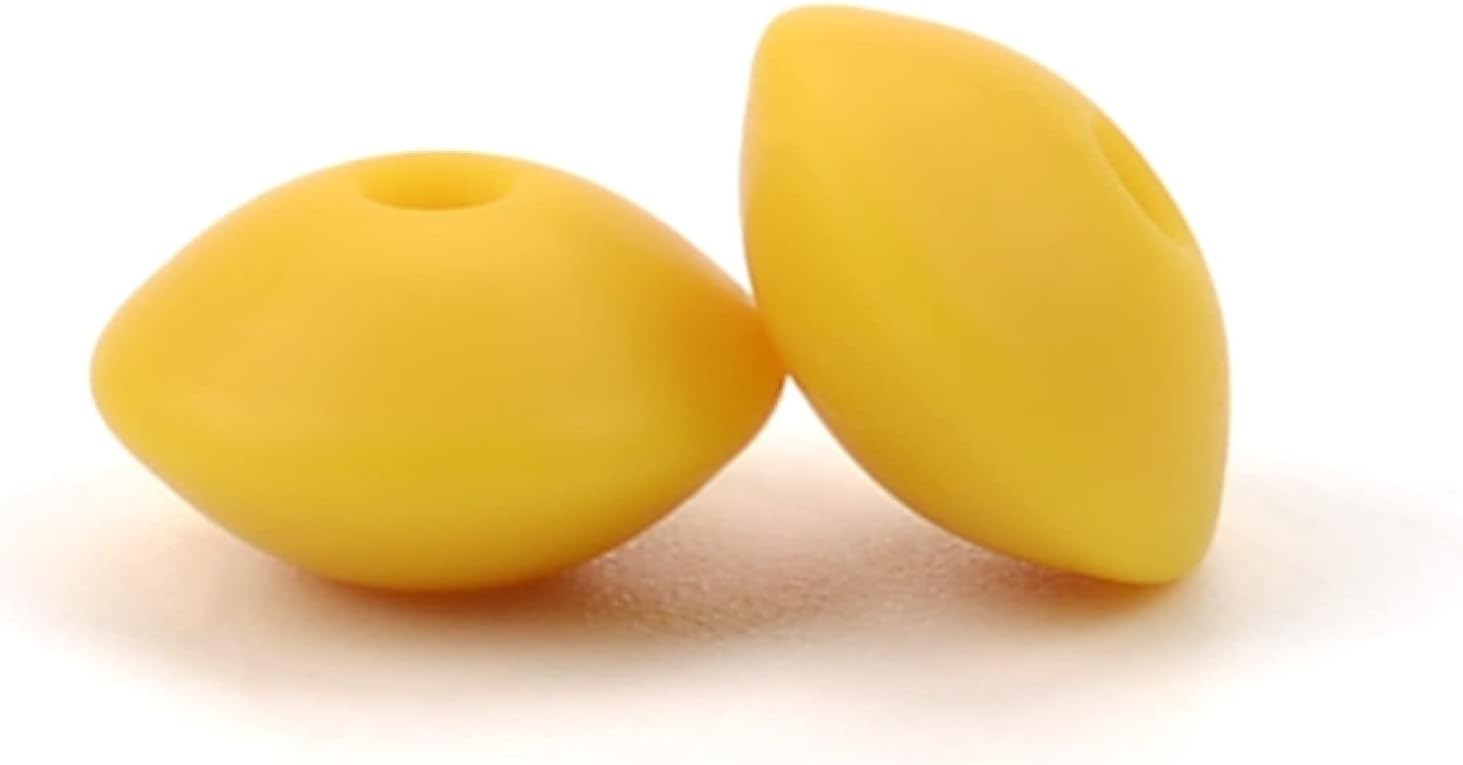 Silicone Beads 12mm 200 Pc for Keychain Making Colorful Shaped Loose Spacer Beads with Large Hole, Abacus Lentil Silicone Beads Bulk for Jewelry Making DIY Necklaces Bracelets Crafts (Pastel Blue)