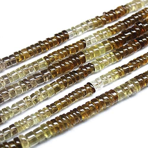 1 strand beer quartz tyre wheel smooth 14'' long strand gemstone beads, jewelry supplies for jewelry making, bulk beads, for meditation jewellery gemstone size 6mm