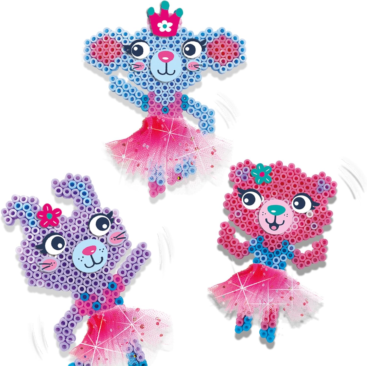 SES Creative 06077 Iron on Beads-Ballerina Animals