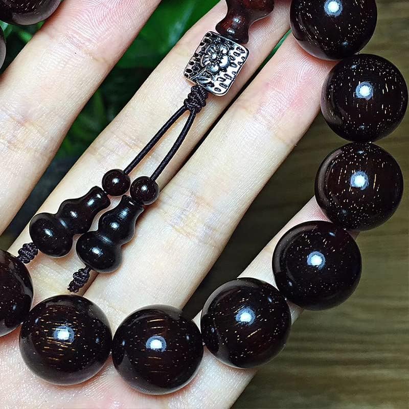 小叶紫檀老料高油密1.5X15粒 多星局部满星佛珠手串手链(小叶紫檀老料高油密)