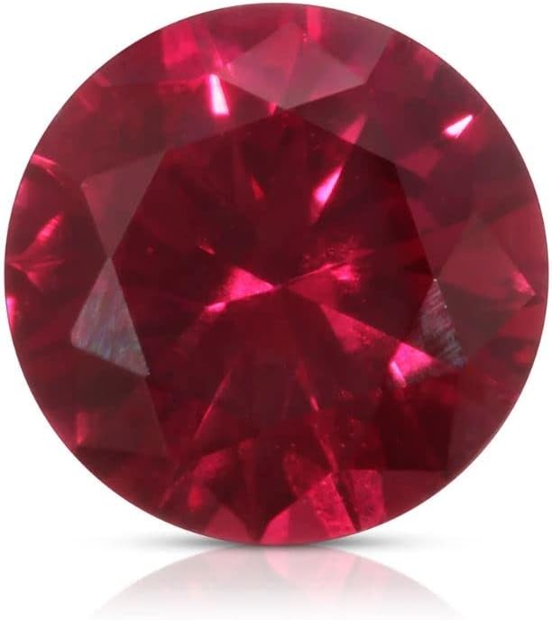 Natural Ruby Tanzania 9 mm Round Gemstone Cut Stone 4.3 ct. July Birthstone Loose Beads for Jewelry Making | Ring | Earring | Pendant