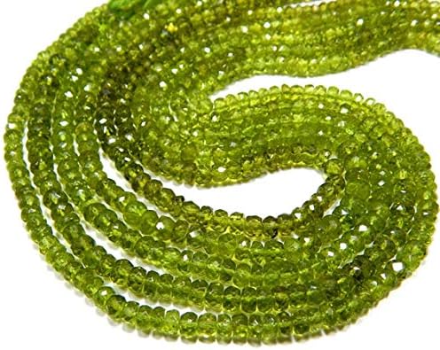 LOVEKUSH LKBEADS Perit Faceted Beads Roundelle Shape 5x5.5 mm 15 Inch Long Inches Code-HIGH-72191