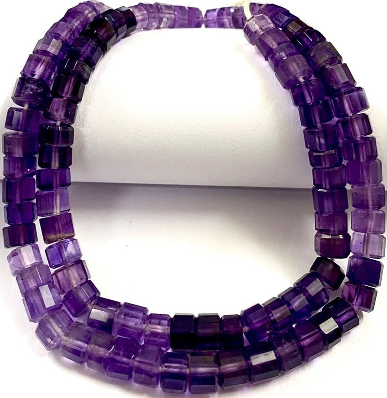 Natural Purple Amethyst rondelle Faceted Beads 5x6 16 inch Long String Jewelry Making Gemstone Beads for Necklace Bracelet