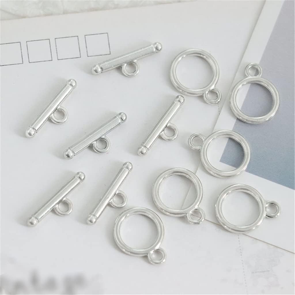 Silver Sweet Spicy Wind Circle Dangle Alloy Earrings DIY Handmade Material Accessories(E)