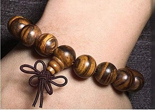 GLW Indonesia 18mm Natural Agarwood Aloewood Mala Meditation Prayer Beads #1190