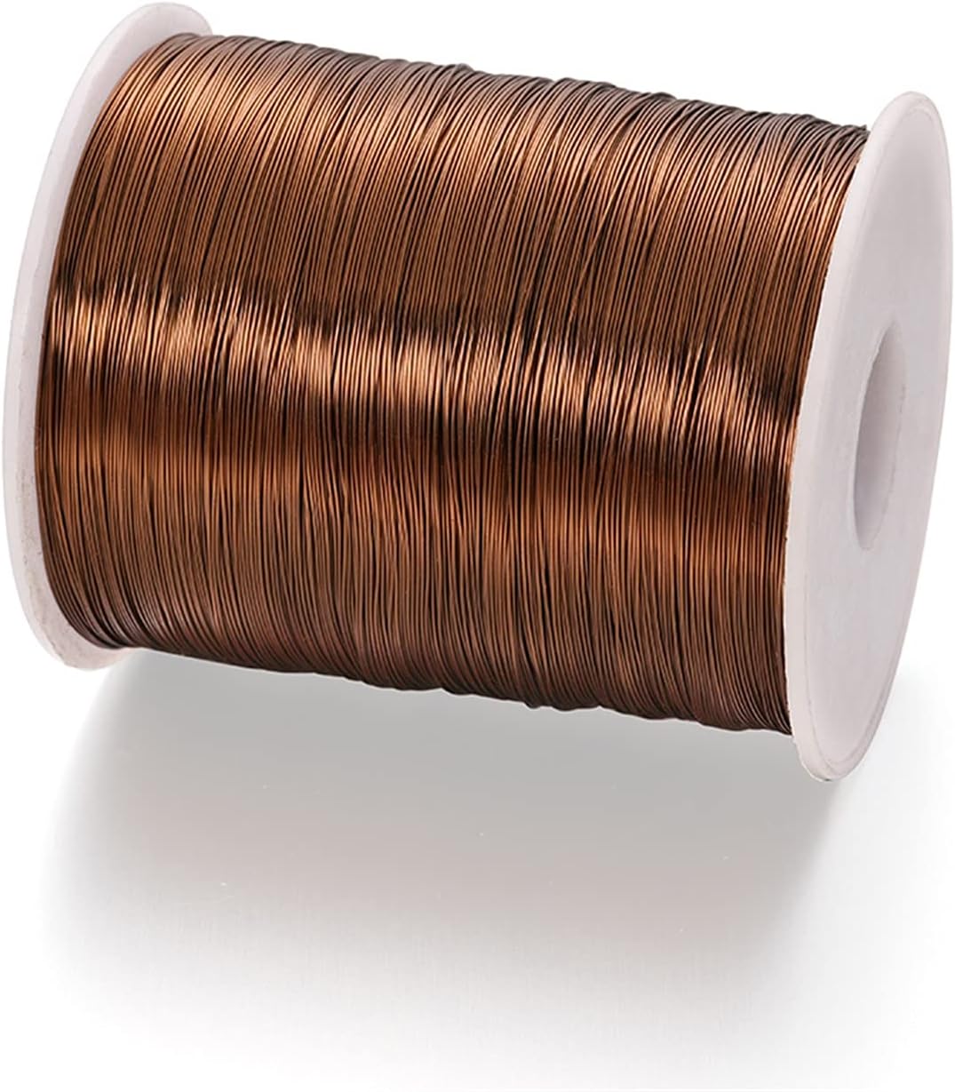 QA 0.4mmx200m Colorfast Beading Wire Copper Wire Jewelry Cord String for DIY Bracelet Necklace Making Findings Supplies A919 (Color : Brown)
