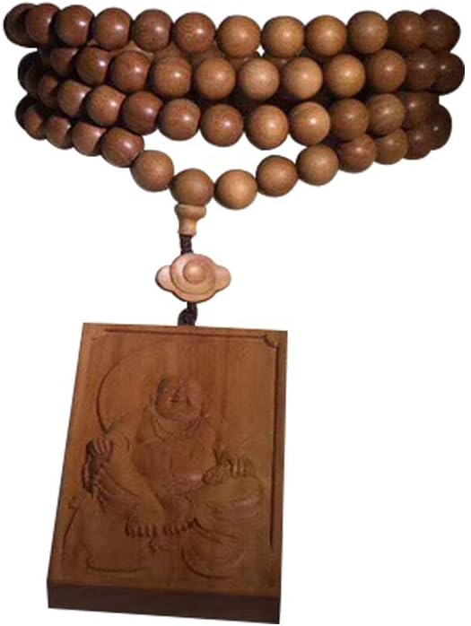 Mascot Wooden Crafts Wood Carving Art Wood Decoration Artwork 老山檀香DIY佛珠手串手链 多种规格多种款式油润手颗味馨香送礼款(佛与观音)