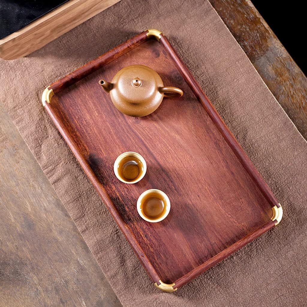 Tray Large Serving Tray, Tray with Handle, Rectangular Butler Tray for Breakfast in Bed, Coffee Table Decoration, Party Serving Trays(C,Small)