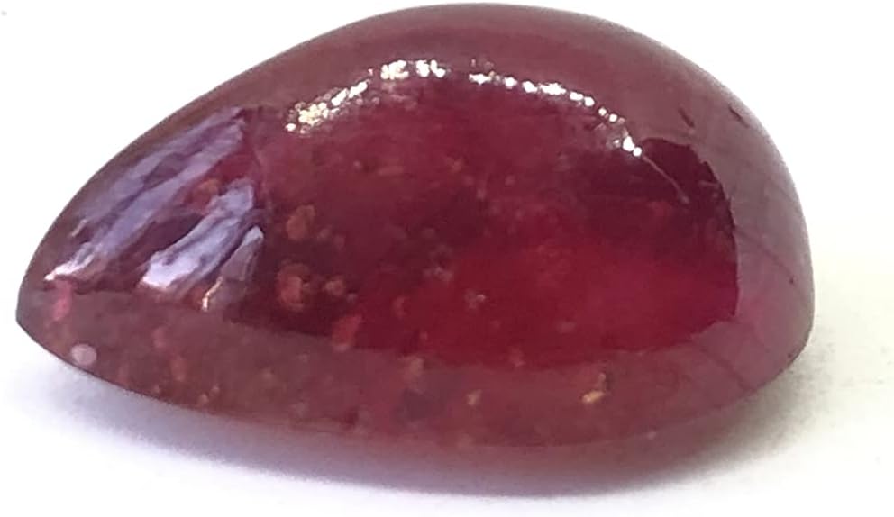 26.30 Ct Deep Red Ruby Pear Shape Cabochon Size 20x14 mm Attractive Fine Quality Most Popular Loose Gemstone Best For Making Jewelry Pendant/Ring