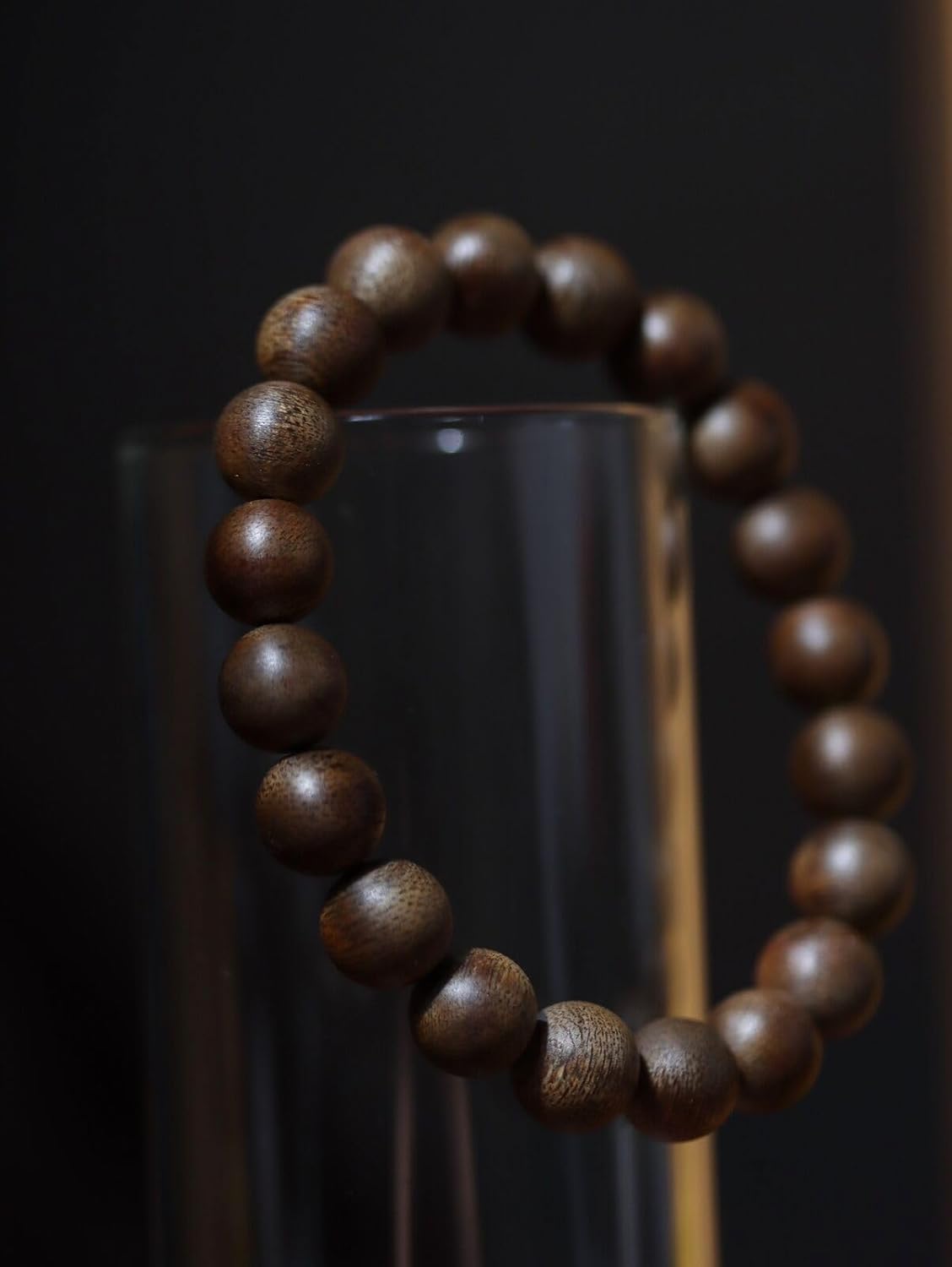 Agarwood 10mm+6mm Nha Trang White Chess Agarwood Bracelet Set Buddha Bead Rosary