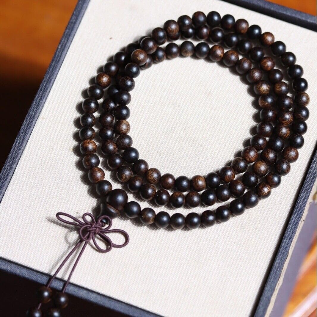 Agarwood Darakan Agarwood bracelet 5mm*108 rosary beads submerged grade Buddha beads