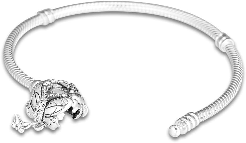 Valentine Day Moments Silver Bracelet Silver Bracelets For DIY Beads Woman Fashion Bracelets For Jewelry Making