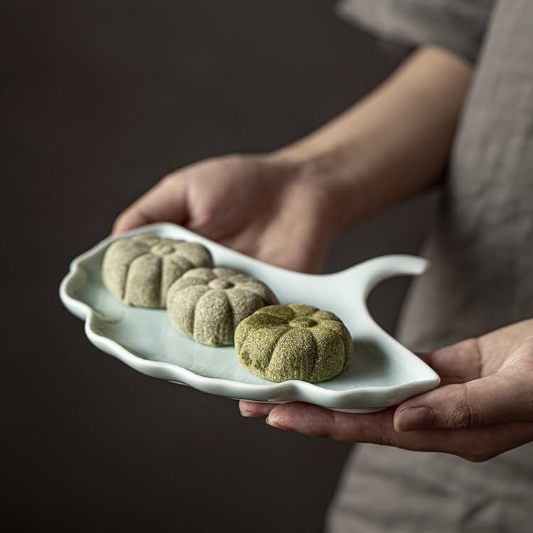 Foodtray Chinese Wedding Cake Table Ancient Style Exquisite Tea Shop Tray Snack Plate Dessert Decoration Ornaments Dining Serving(A,Small)