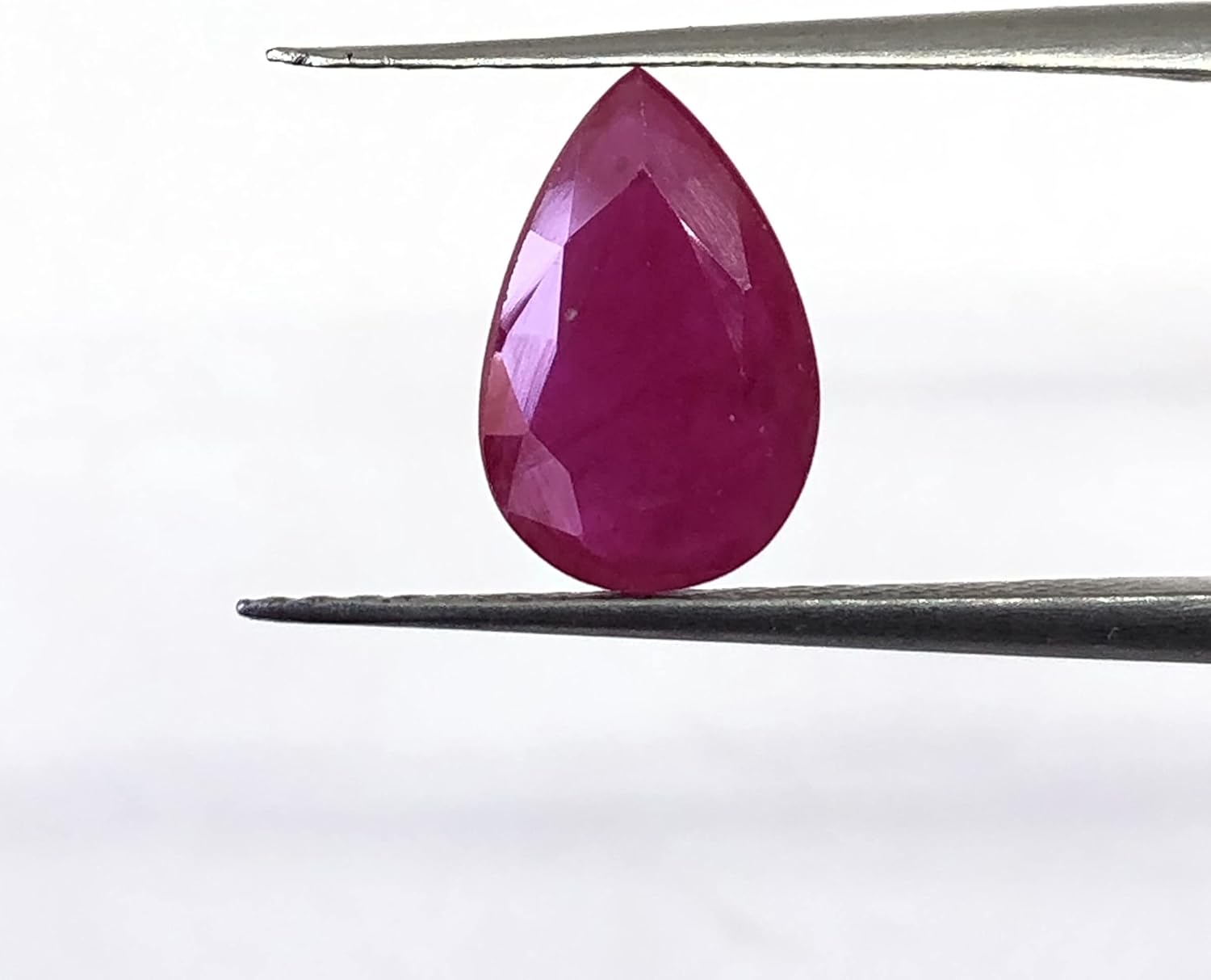 2.02 Ct Natural Ruby, Pear Shape, Size 11x7 mm, Cut Faceted Loose Gemstone, Ruby For Making Pendant, Ring, Jewelry, July Birthstone