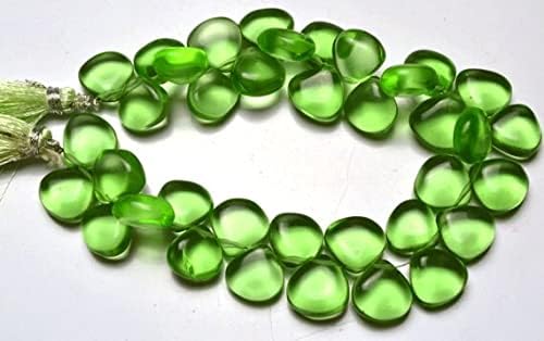 8 inch Strand of Natural Amethyst 10-12mm Heart Smooth briolette Beads for DIY Jewelry Making. |BRIO_00167