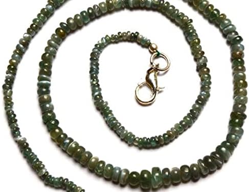 BEADS GEMSTONE 1 Strand Natural Alexandrite Chrysoberyl Smooth 3 to 6MM Rondelle Beads Necklace 16 Inch Long Long Code-HIGH-4434