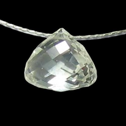 0.24cts Natural White Diamond Tabiz Briolette Bead 10617D for Jewelry Making