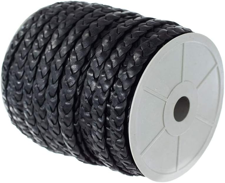 Flat Braided Leather Cord | 25m Spool for Jewelry Making | Multiple Natural Colors | 10mm and 5mm Widths