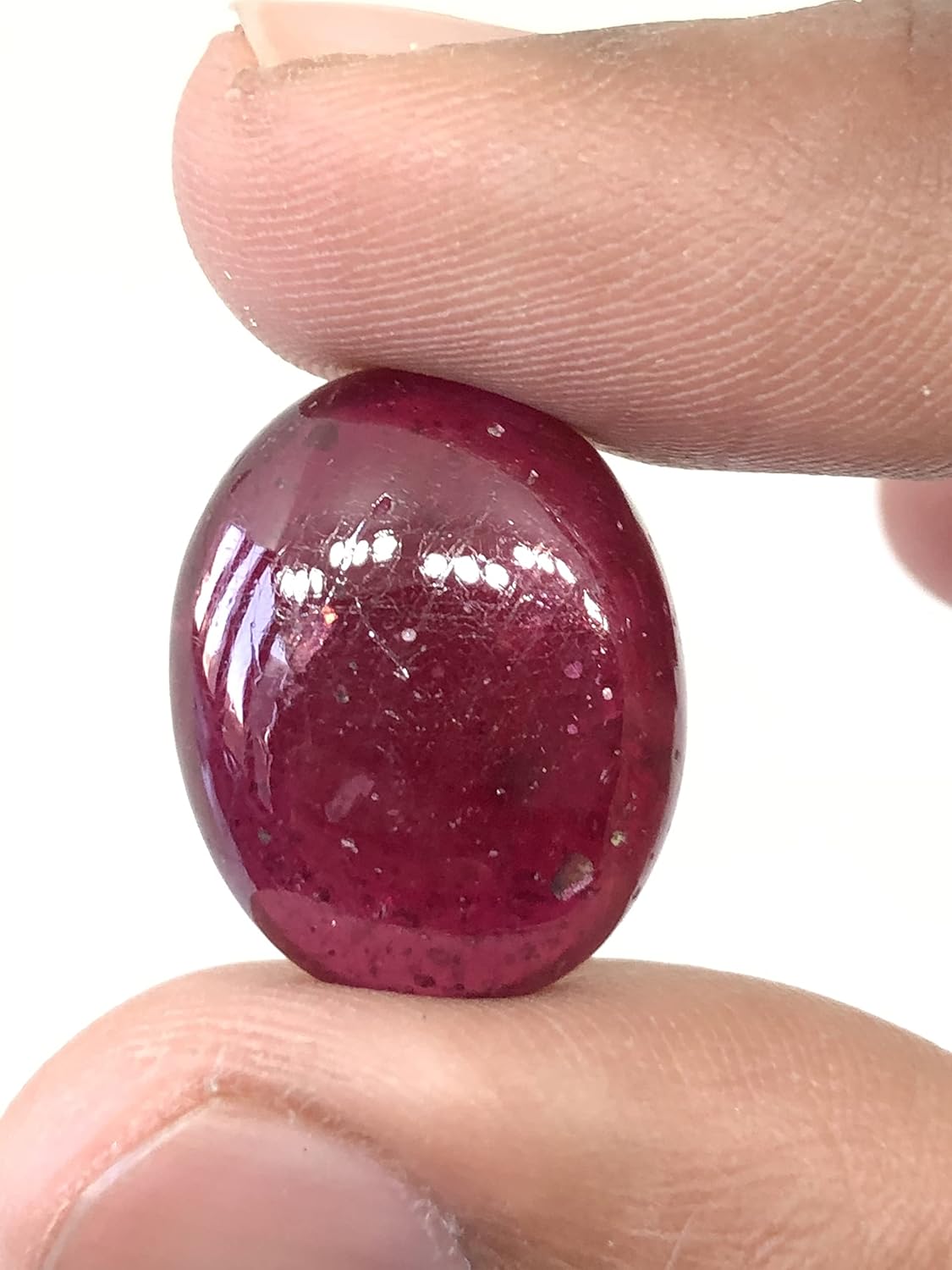 32.15 Ct Deep Red Ruby Oval Shape Cabochon Size 21x17 mm Unique Quality Valuable Loose Gemstone Best For Making Jewelry Pendant/Ring