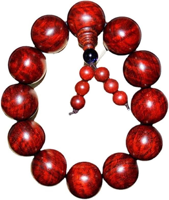 Mascot Wooden Crafts Wood Carving Art Wood Decoration Artwork 小叶紫檀水波纹手串 20mm满水波略带星高密度佛珠念珠(DIY手工挑选多水波18M)