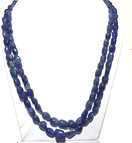 Tanzanite Beads Tumble Necklace,Tumble Beads, Tanzanite Beads Size 7 to 16 mm, 20-23