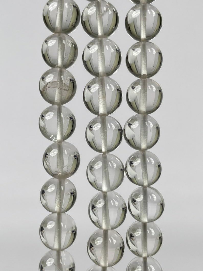 Natural Natural Crystal Clear Quartz rondella Smooth Beads 7.5-8mm 13 inch Long String Jewelry Making Gemstone Beads for Necklace Bracelet