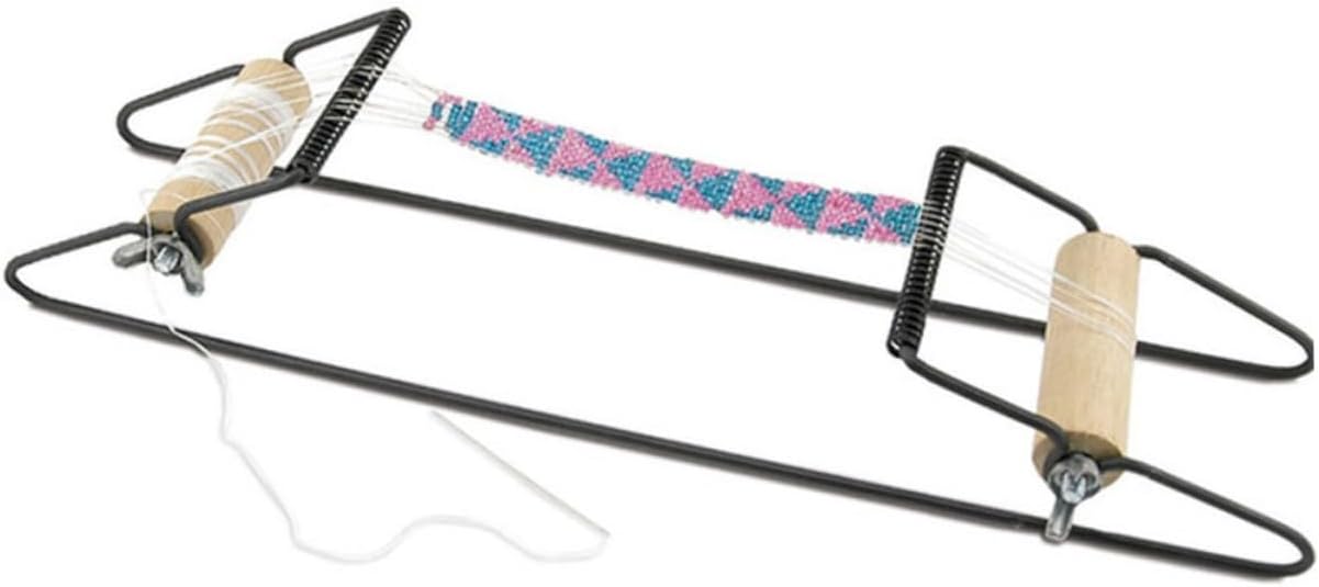 Bracelet Bead Maker Kid Toys Weaving Bracelet Loom Kids Bracelet Framing Tools Jewelry Beading Loom Metal Beading Loom Kit Kids Toy DIY Bracelet Tools Manual Wristband Wood Child