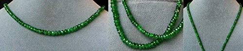 Radiant Green Tsavorite Garnet Faceted Bead Strand 6081 for Jewelry Making