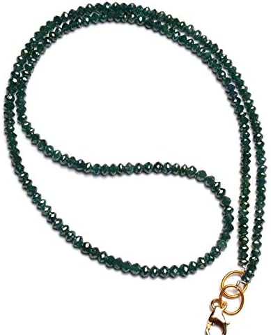 Natural Super Quality Green Diamond Beads Necklace 16