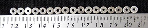 Full Funk Ethnic Thai Karen 97% Silver Beads Round Delica - 18 Pieces