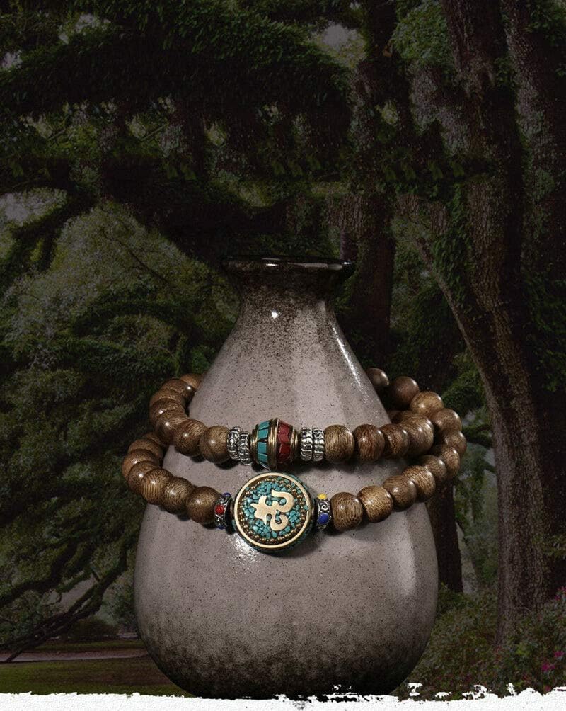 GLW Malas Meditation Prayer Beads Kalimantan Genuine Wild Agarwood Aloewood 7mm#4970