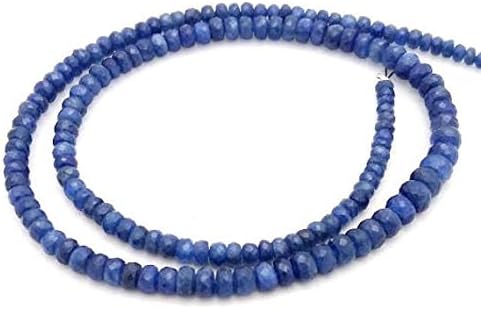 Blue Sapphire Faceted Beads 3 mm - 5 mm,15 Inch Long Strand [E0023] Precious Gemstone Beads Code-HIGH-33751
