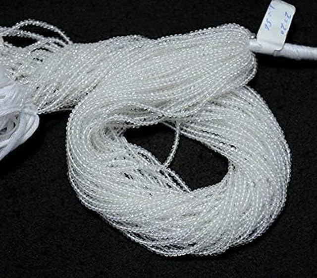 Crystal Quartz Beads, 2mm Beads, Faceted Rondelle, 13 Inch lot of 5 Strands Chik-STRD- 91723