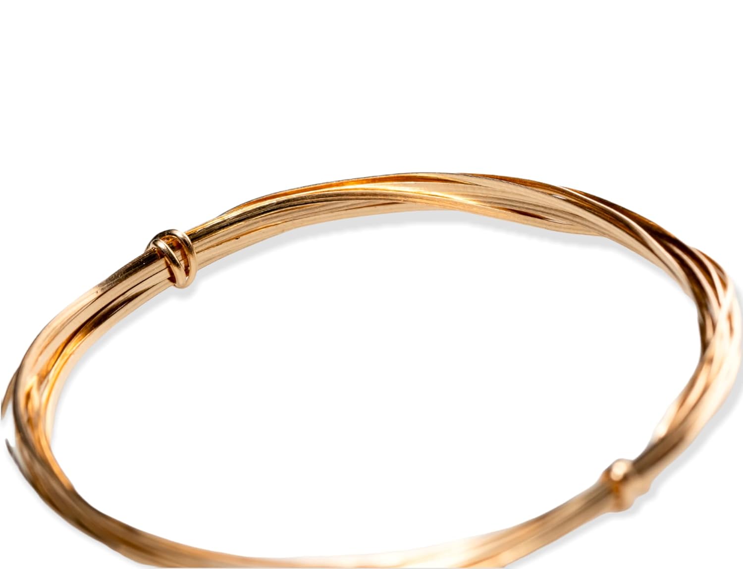 20 Gauge, 14/20 Yellow Gold Filled Wire Dead Soft (Half Round) 14K Gold Filled Made in USA - 10FT by CRAFT WIRE