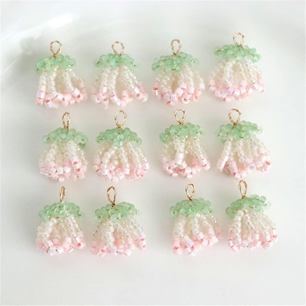 SIDUFHAOPKLL Handmade DIY Jewellery Beaded Flower Pendant Earrings Accessory Material Kit