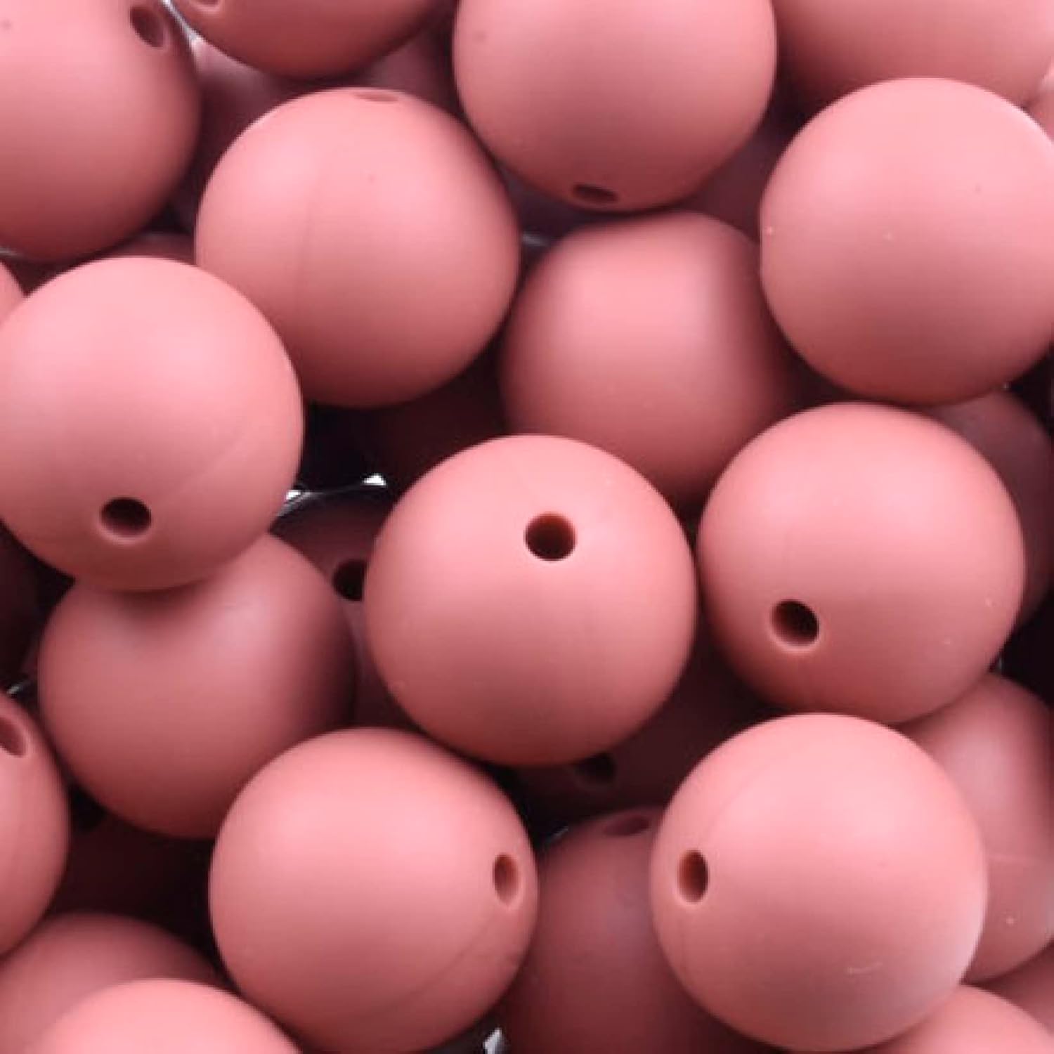 Silicone Beads Bulk Variety for Keychain Making 19mm 15mm Maroon Round Silicone Beads DIY Necklace Bracelet Beads Set for Crafts Bracelet Jewelry 10 Pieces (Round Dia 9 mm)