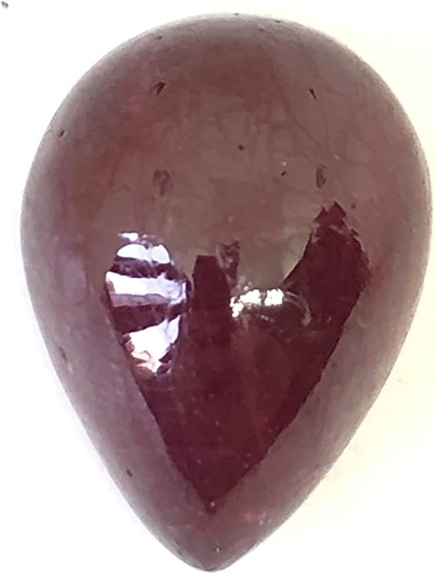 19.45 Ct Deep Red Ruby Pear Shape Cabochon Size 18x13 mm Attractive Unique Quality Most Popular Loose Gemstone Best For Making Pendant, Ring Jewelry