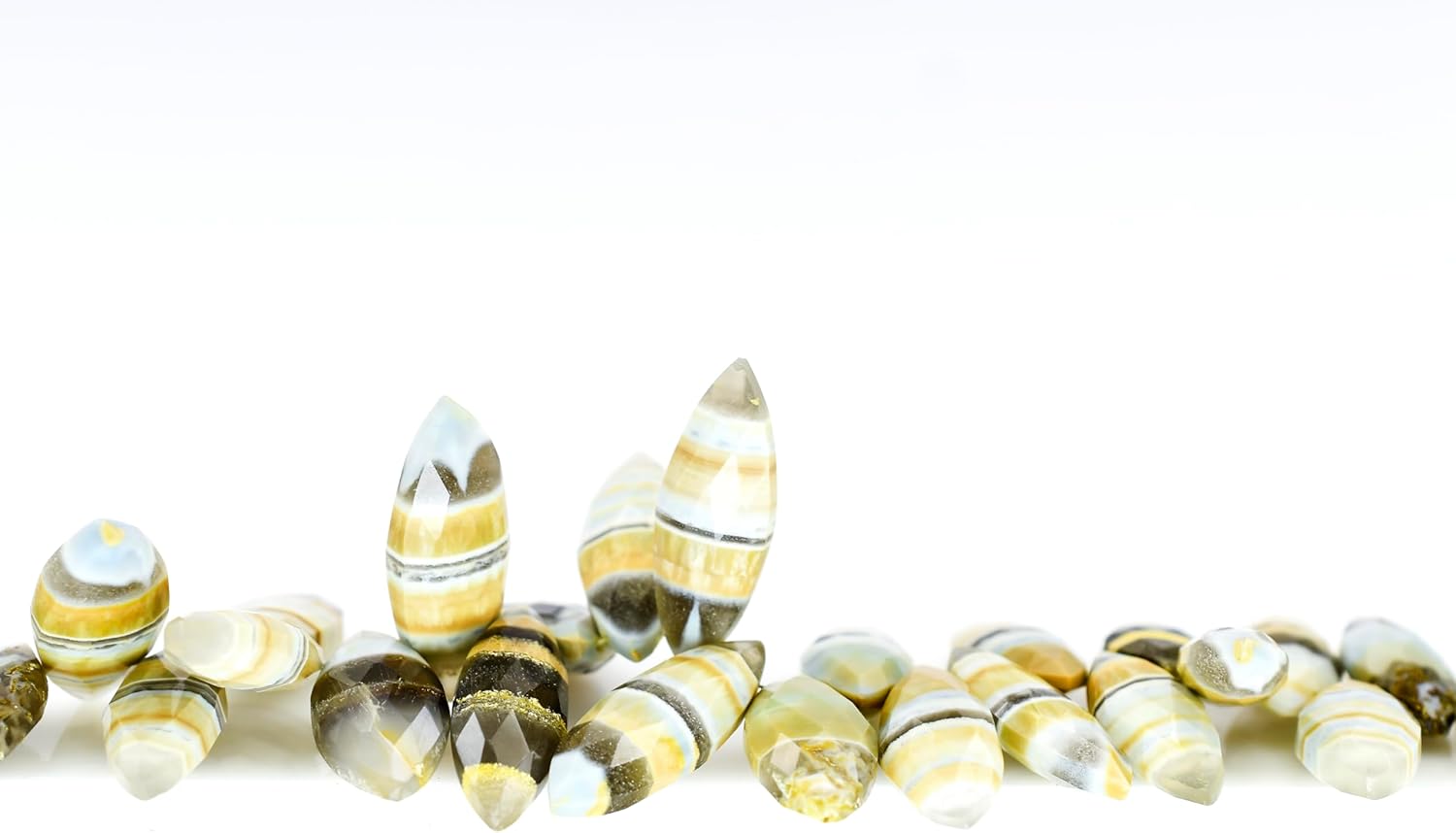 Boulder Opal Stone Beads Jewelry, Gemstone Bead 14mm to 17mm Large Beads 8 Inch Strand Bulk Lot Natural Stone Beads for Jewelry Making