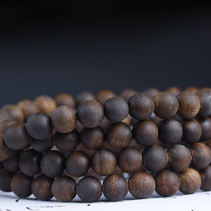 Vietnam Nha Trang White Agarwood Full Oil Soft Silk Old Wood Multiple Sizes Prayer Beads Bracelet Sinkable Grade (10mm*108 Beads)