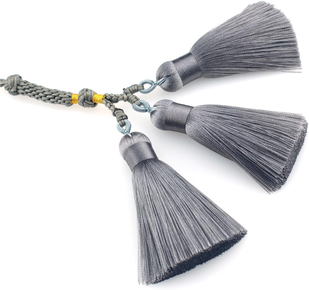 Muslims Islamic Dhikr Tasbeeh Tasbih Prayer Beads, 99 Crystal Smoky Quartz Beads with Tassel