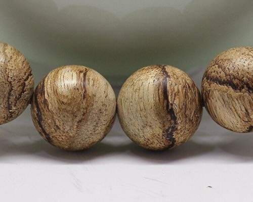 GLW Indonesia Malinao 16 mm Natural Wild Agarwood Aloewood Mala Prayer Beads #3022