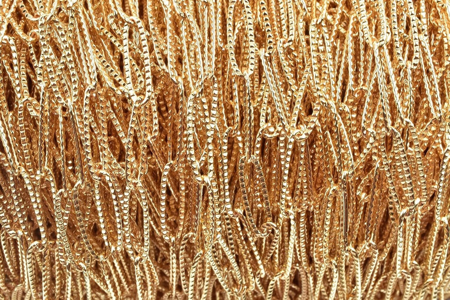 Gold Filled EP Paper Clip Cable Link Diamond Cut Chain 18k findings Customize a Necklace Sold by Foot Unfinished Chain