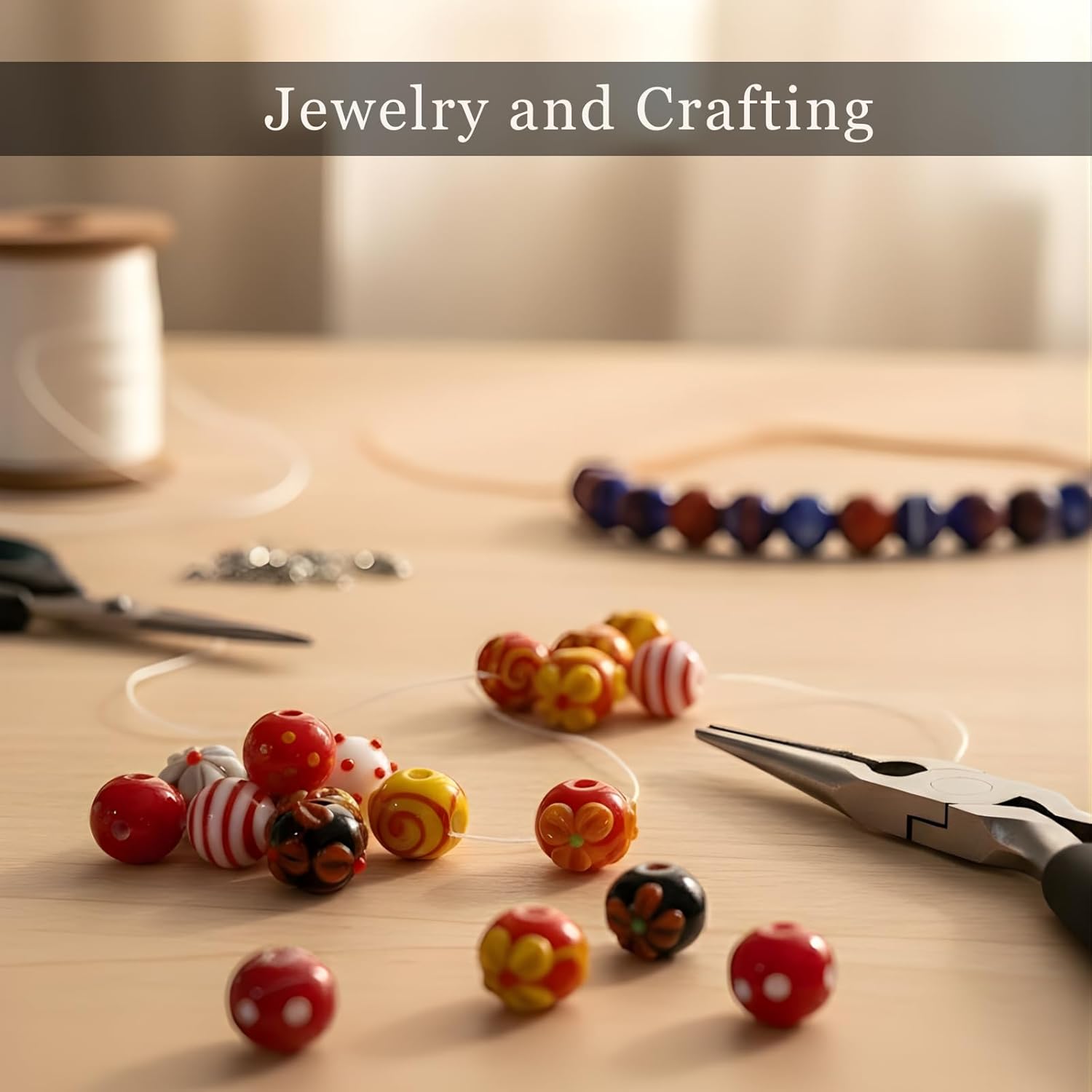 Handcrafted Black Lampwork Glass Beads | Multi-Shape Fancy Assorted Beads for Jewelry Making | Available in 10 Strands | Ideal for Bracelets, Necklaces & DIY Craft.