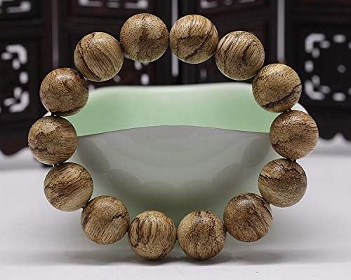 GLW Indonesia Malinao 16 mm Natural Wild Agarwood Aloewood Mala Prayer Beads #3022