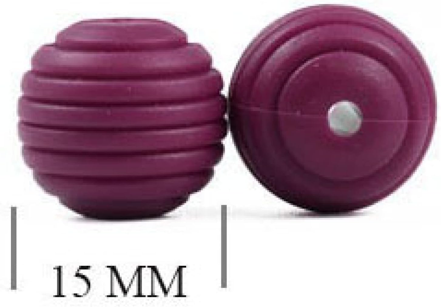 Silicone Beads Bulk Shapes 15mm for Keychain Making Round Rubber Beads Colorful Silicone Loose Pearl Beads for DIY Necklace Bracelet Honeycomb Jewelry Making Crafts 30 Pieces (Black)