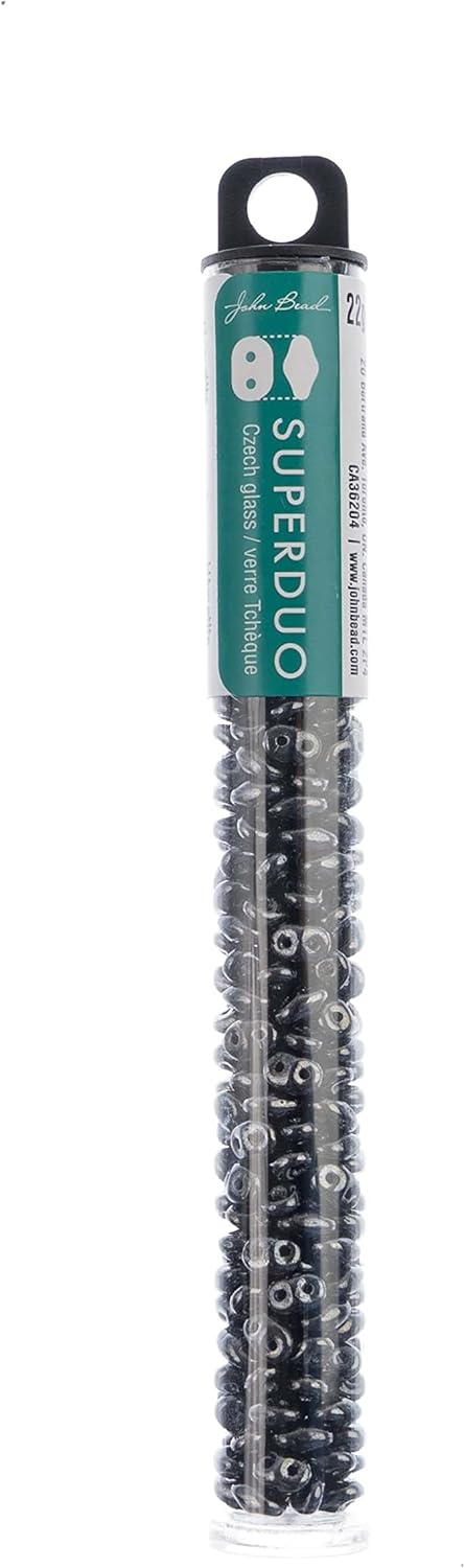 12 Pack: Superduo Two-Hole Czech Glass Beads