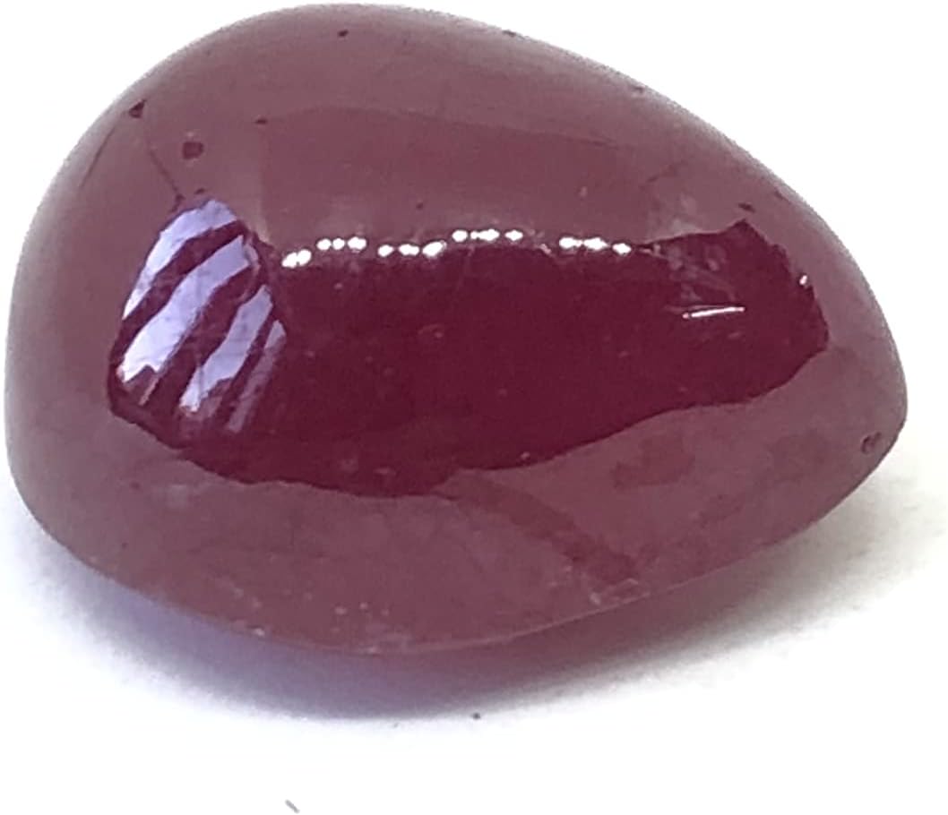 20.64 Ct Deep Red Ruby Pear Shape Cabochon Size 16.50x13.50 mm Attractive High Quality Fine Loose Gemstone Best For Making Pendant, Ring Jewelry